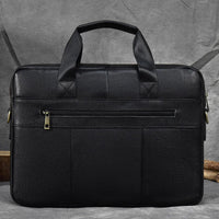 The Executive - Black Leather Briefcase