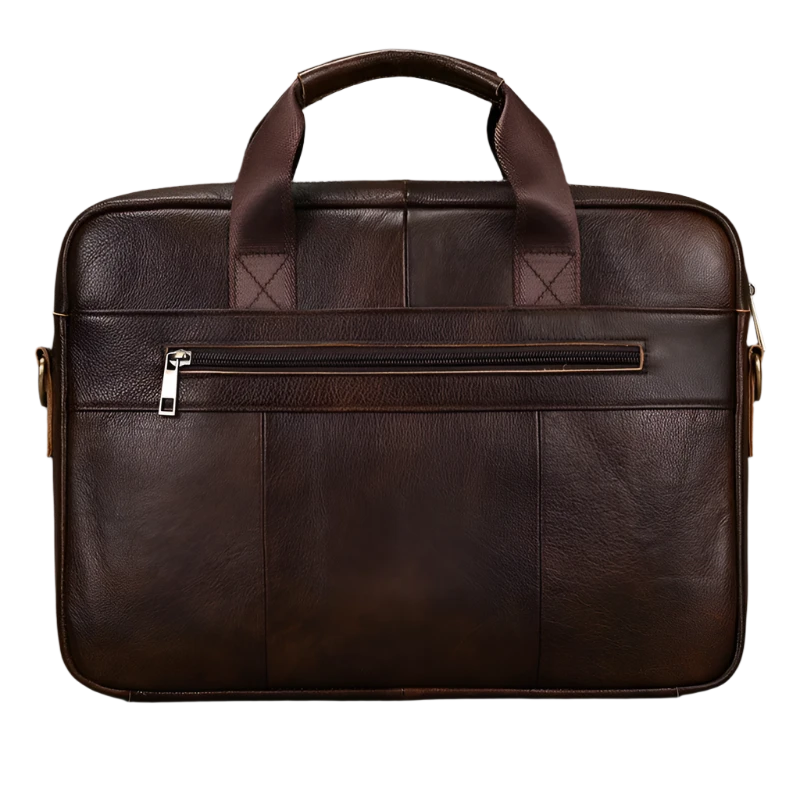 The Executive - Black Leather Briefcase